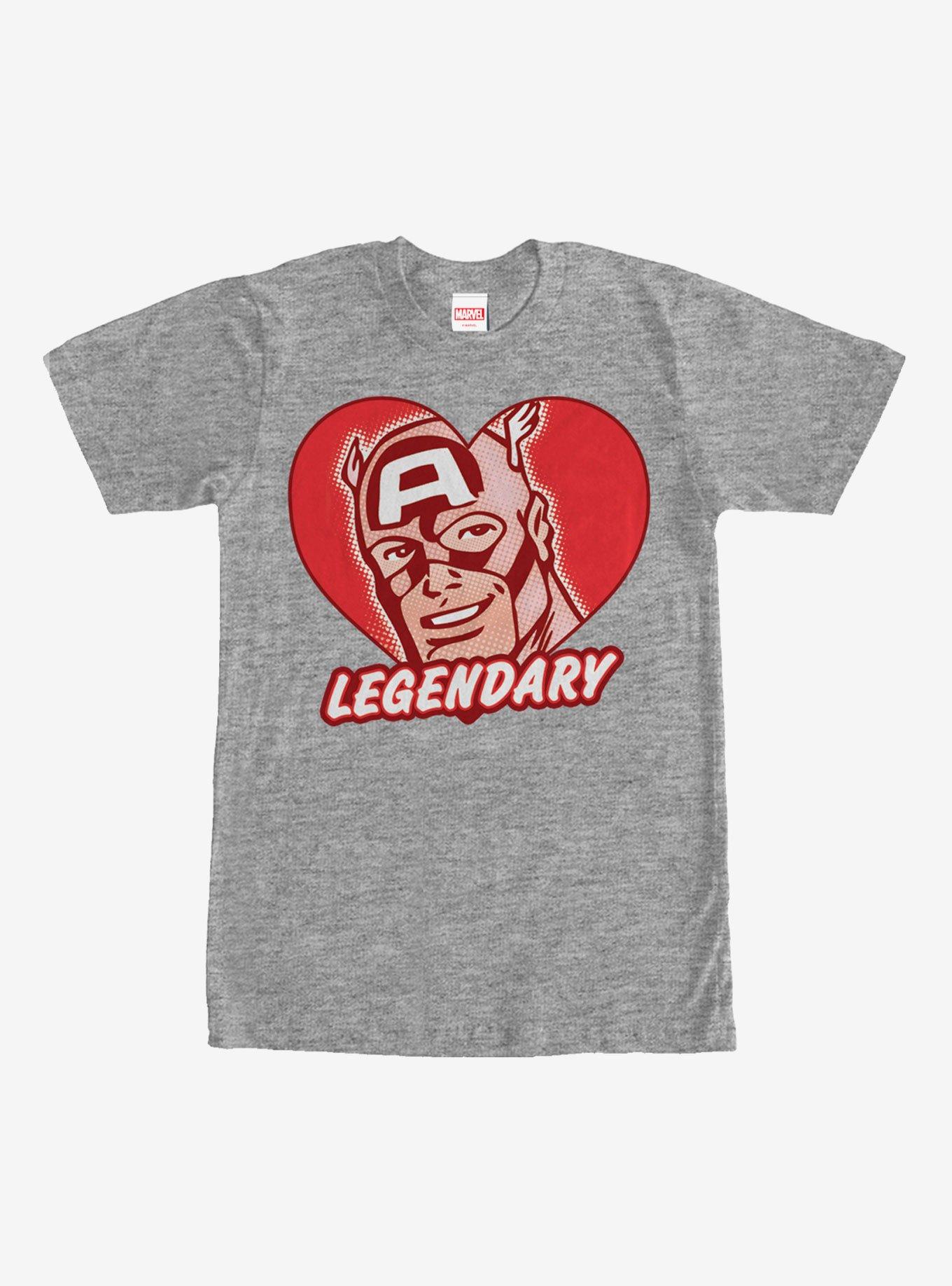 Marvel Captain America Legendary Heart T-Shirt