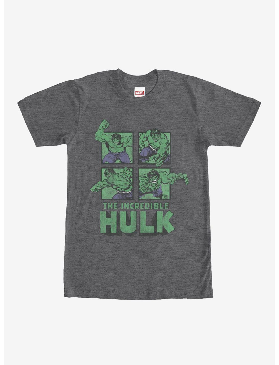 Marvel Hulk Panels T-Shirt, CHAR HTR, hi-res