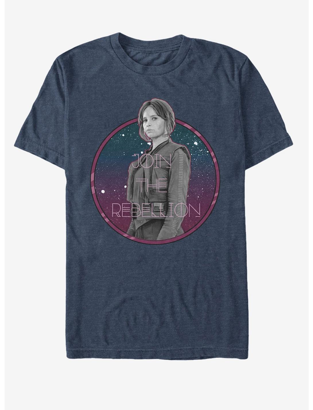 Star Wars Jyn Join the Rebellion T-Shirt, NAVY HTR, hi-res
