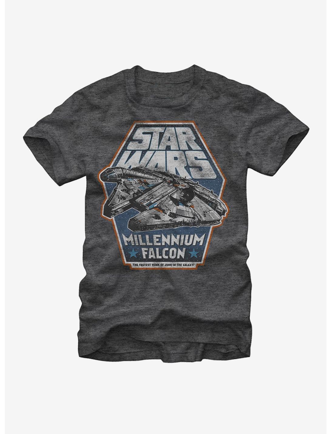 Star Wars Millennium Falcon Hunk of Junk T-Shirt, CHAR HTR, hi-res