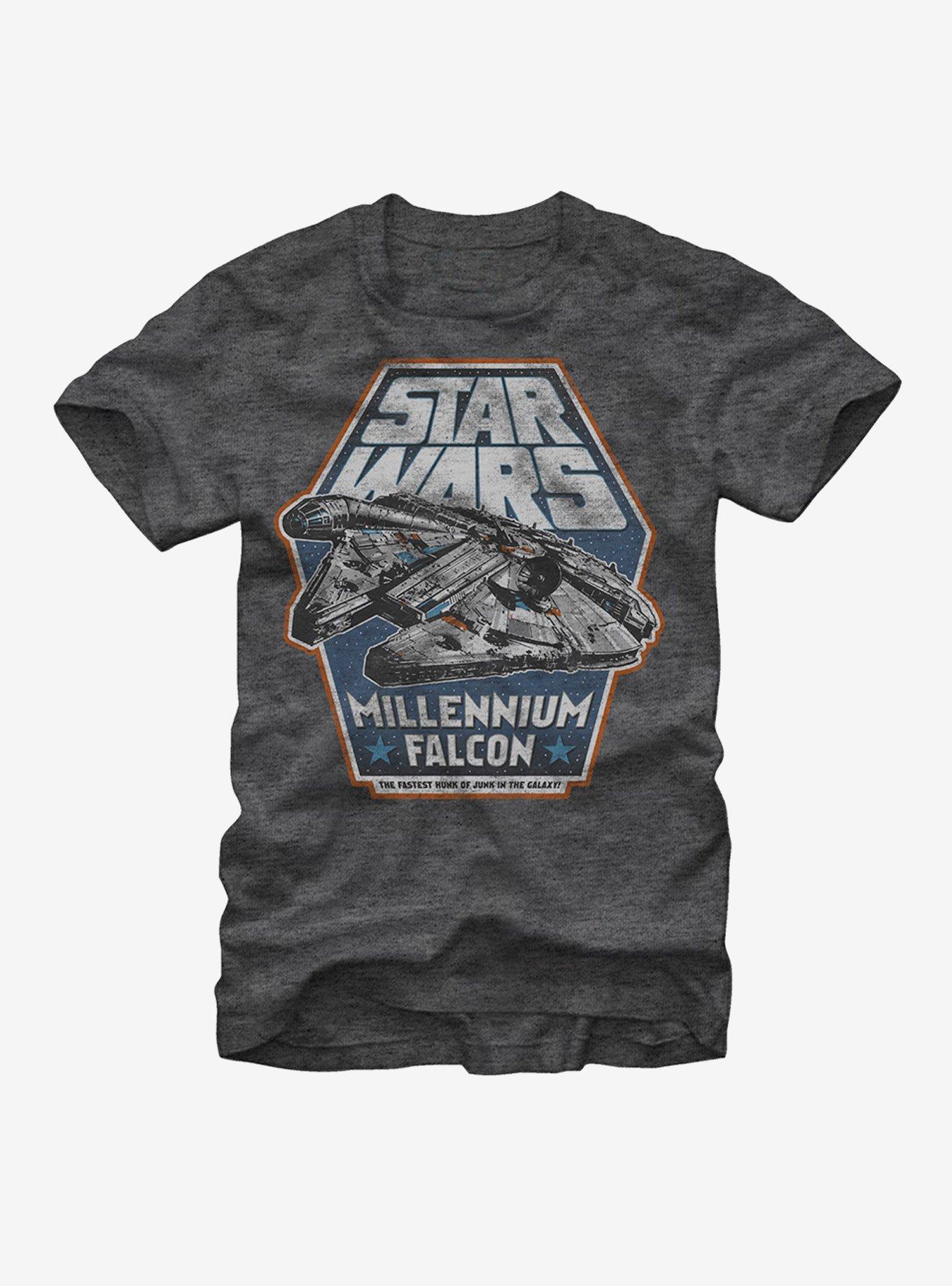 Star Wars Millennium Falcon Hunk of Junk T-Shirt, CHAR HTR, hi-res