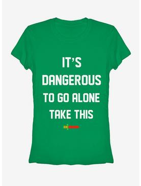 Nintendo Legend of Zelda It's Dangerous Girls T-Shirt, KELLY, hi-res