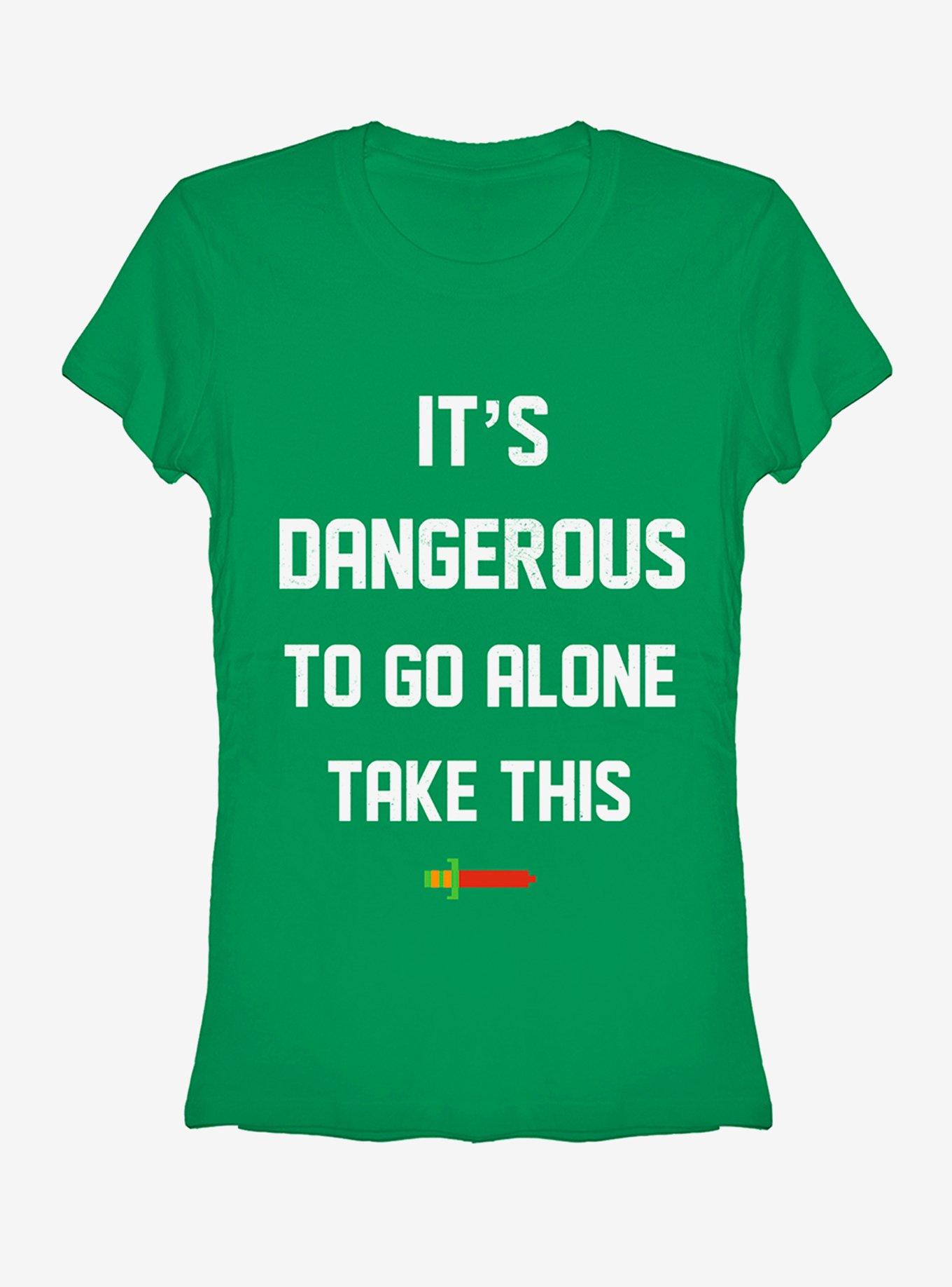 Nintendo Legend of Zelda It's Dangerous Girls T-Shirt, KELLY, hi-res