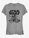 Star Wars Episode VII The Force Awakens Resistance Attack Girls T-Shirt, ATH HTR, hi-res