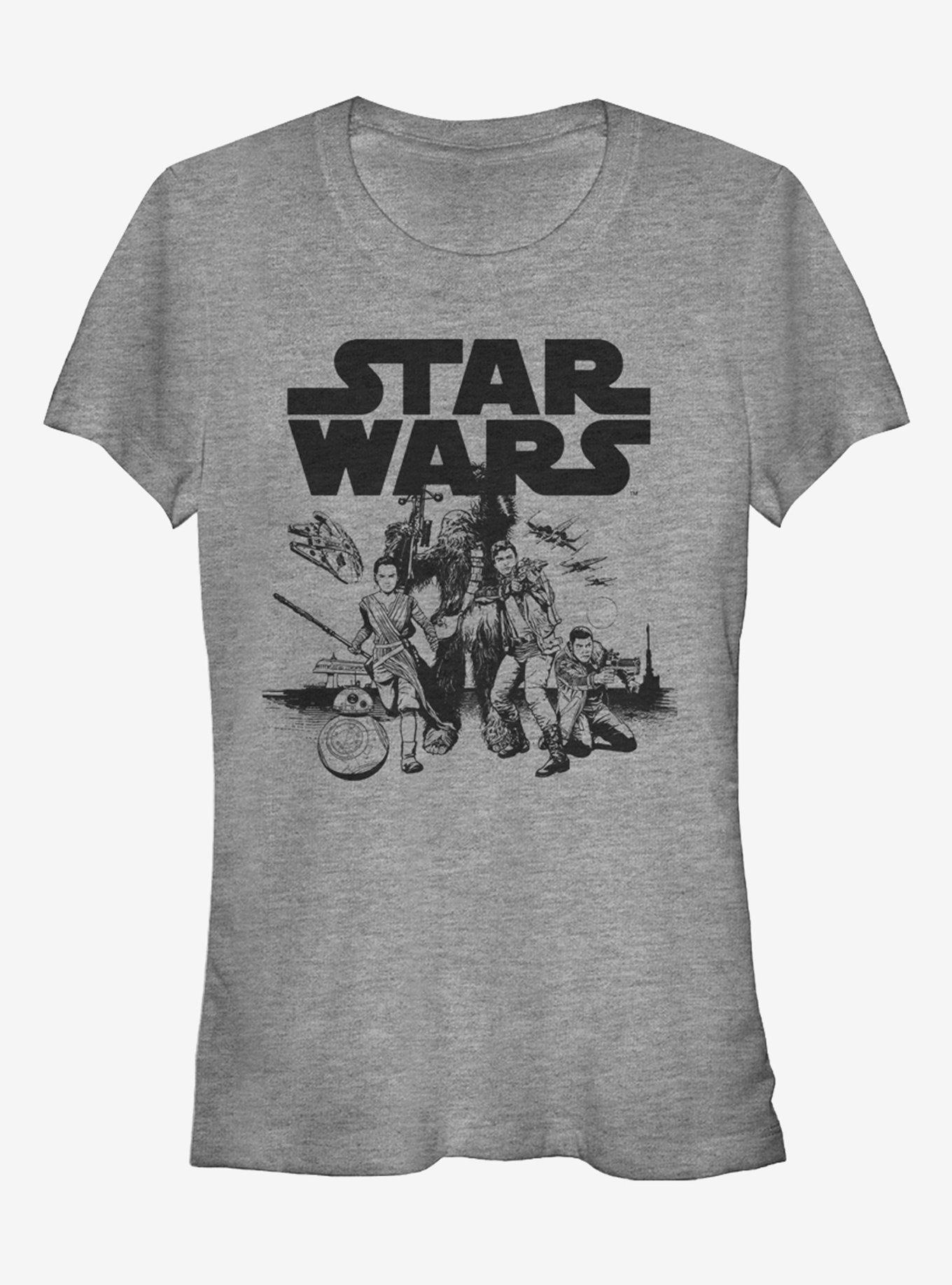 Star Wars Episode VII The Force Awakens Resistance Attack Girls T-Shirt, , hi-res
