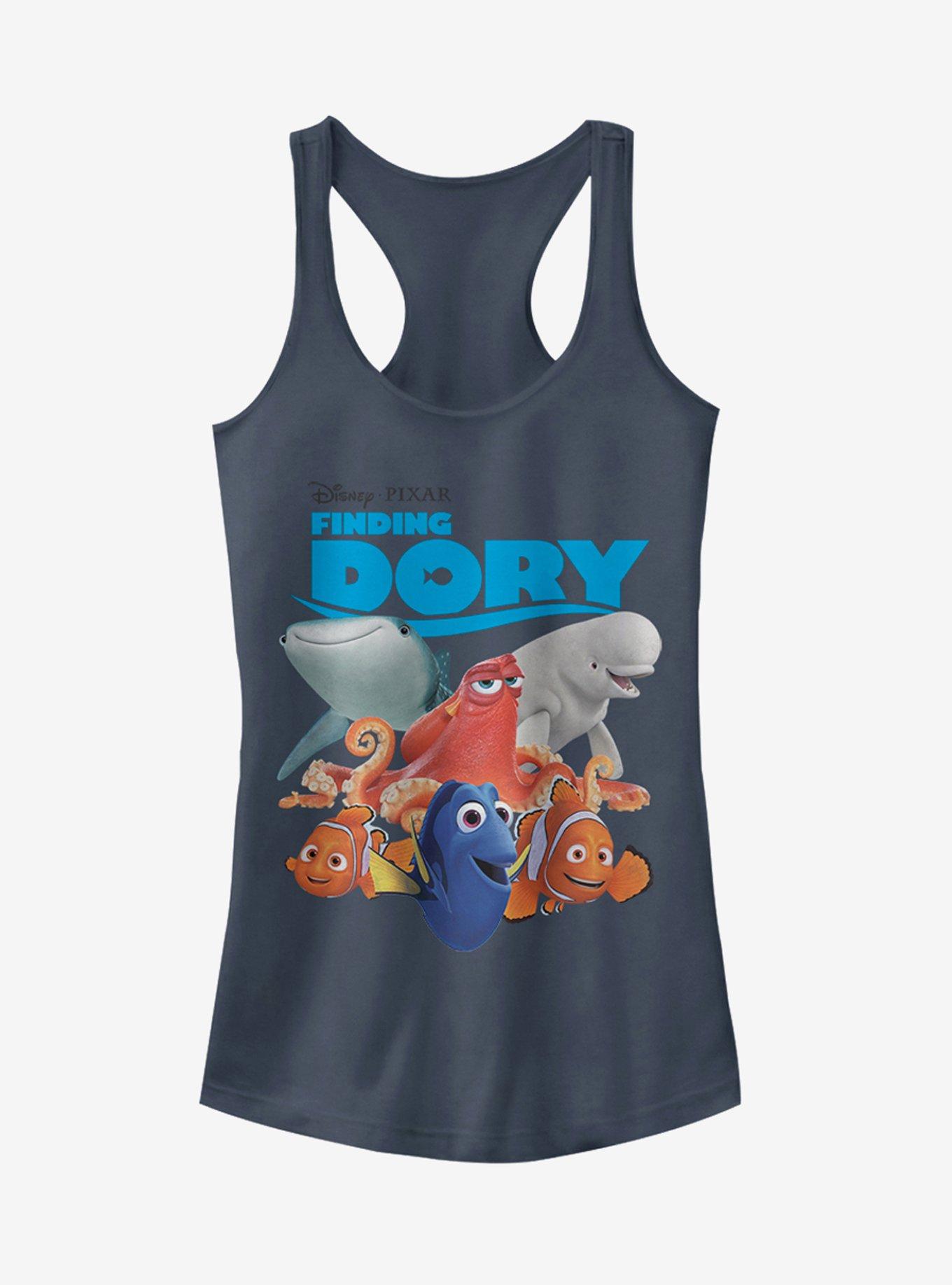 Disney Pixar Finding Dory Whole Gang Girls Tank, INDIGO, hi-res