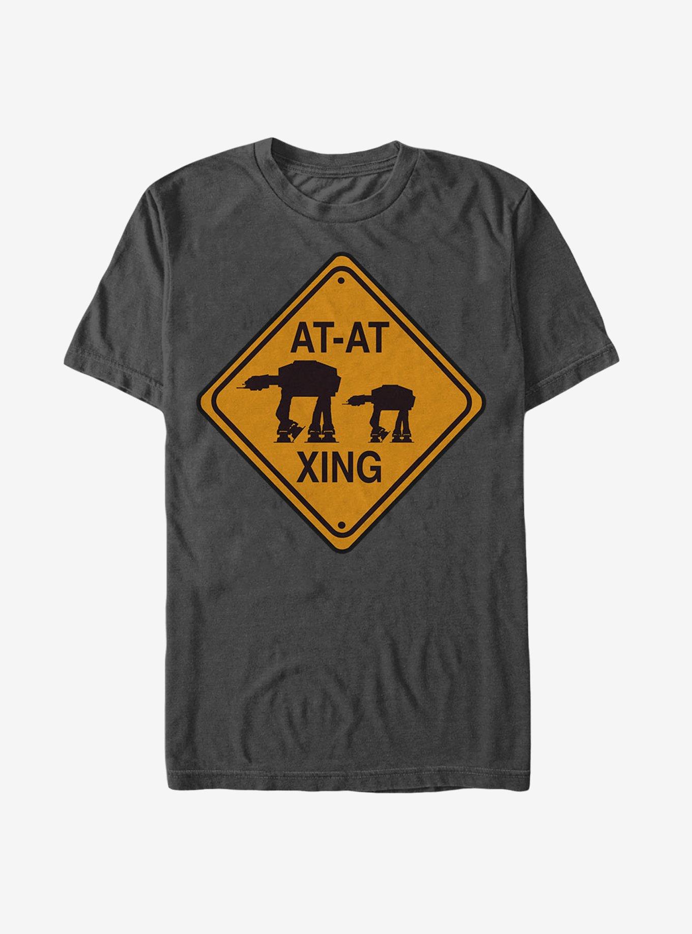 Star Wars AT-AT Crossing Sign T-Shirt, CHARCOAL, hi-res