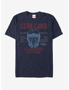 Marvel Guardians of the Galaxy Vol. 2 Star-Lord List T-Shirt, NAVY, hi-res