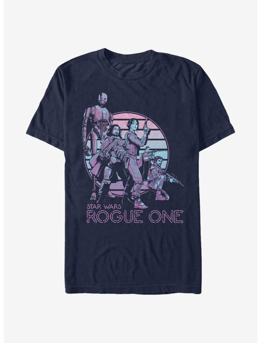 Star Wars Retro Rebel Print T-Shirt, NAVY, hi-res