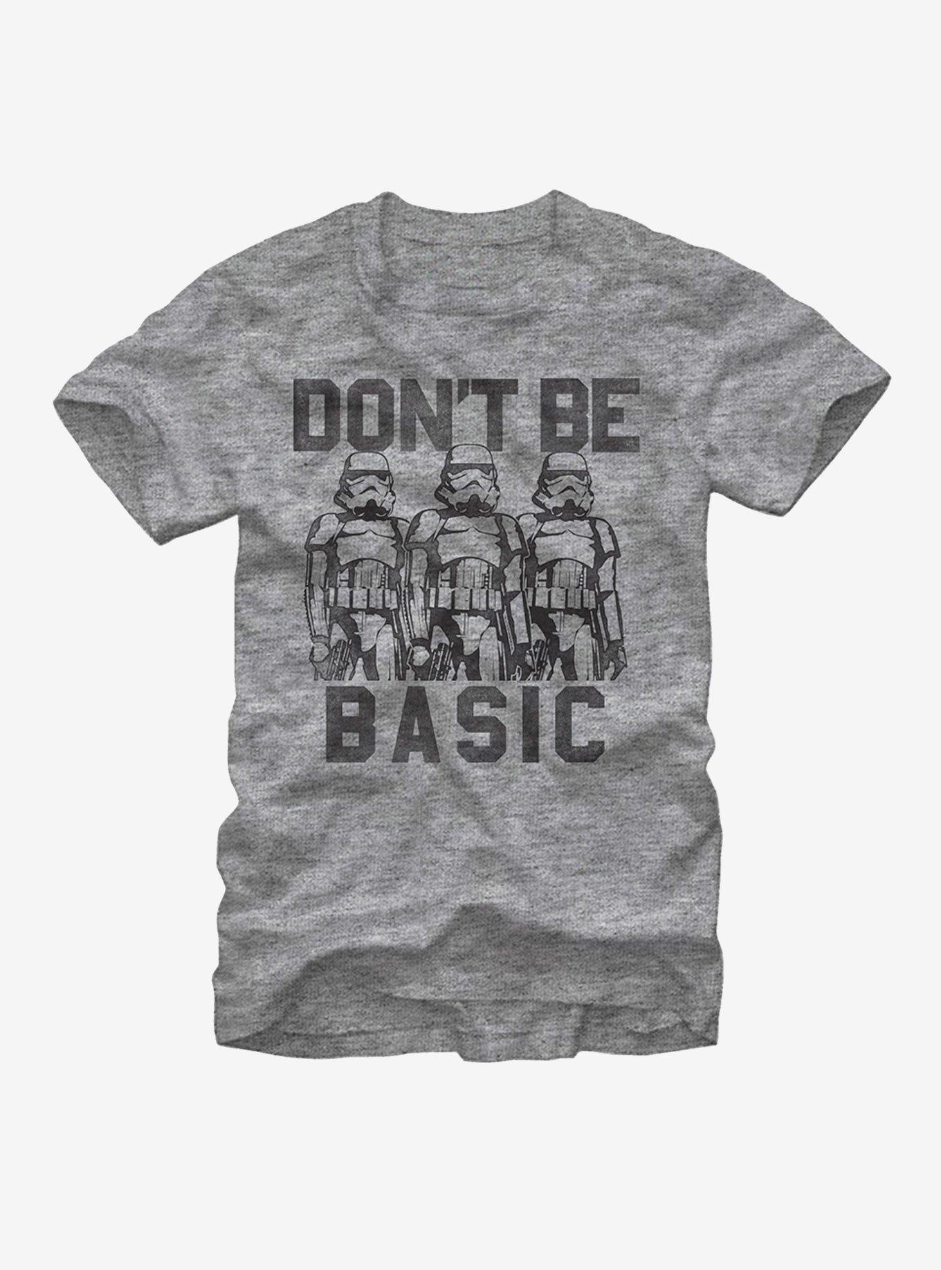 Star Wars Don't Be Basic Stormtroopers T-Shirt, ATH HTR, hi-res