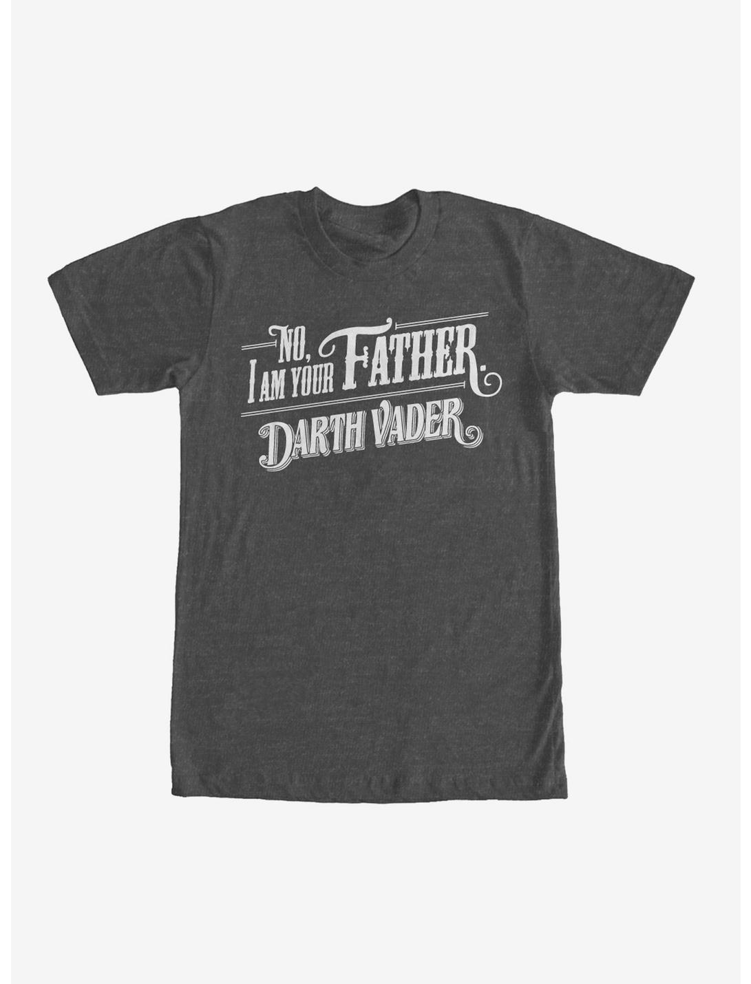 Star Wars No I am Your Father T-Shirt, CHAR HTR, hi-res
