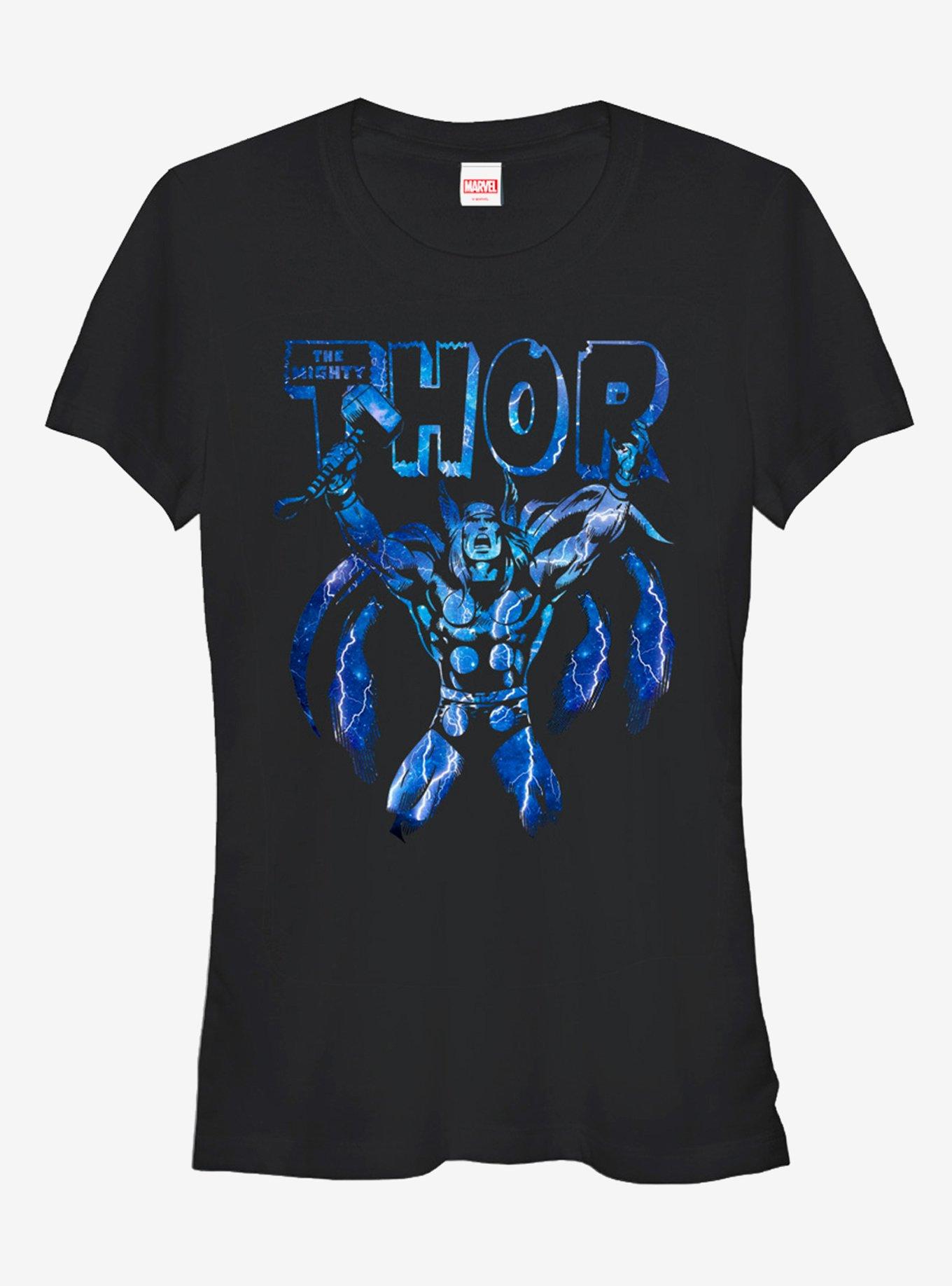 Marvel Mighty Thor Electric Current Girls T-Shirt, BLACK, hi-res