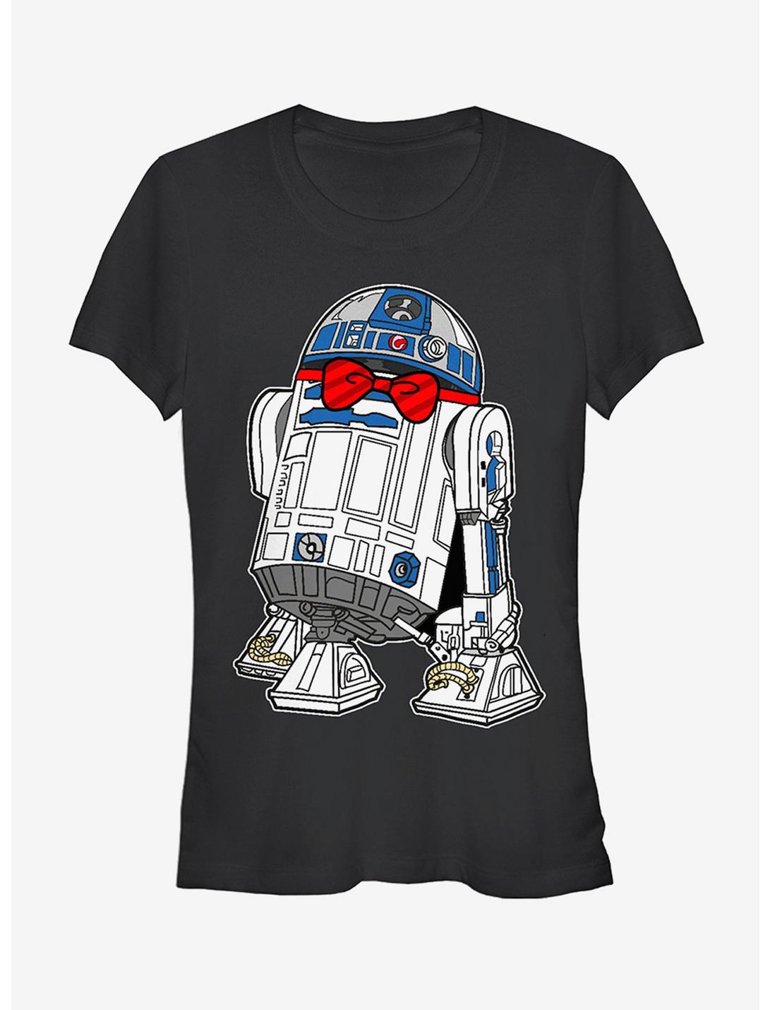 Star Wars R2-D2 Bow Tie Girls T-Shirt, BLACK, hi-res