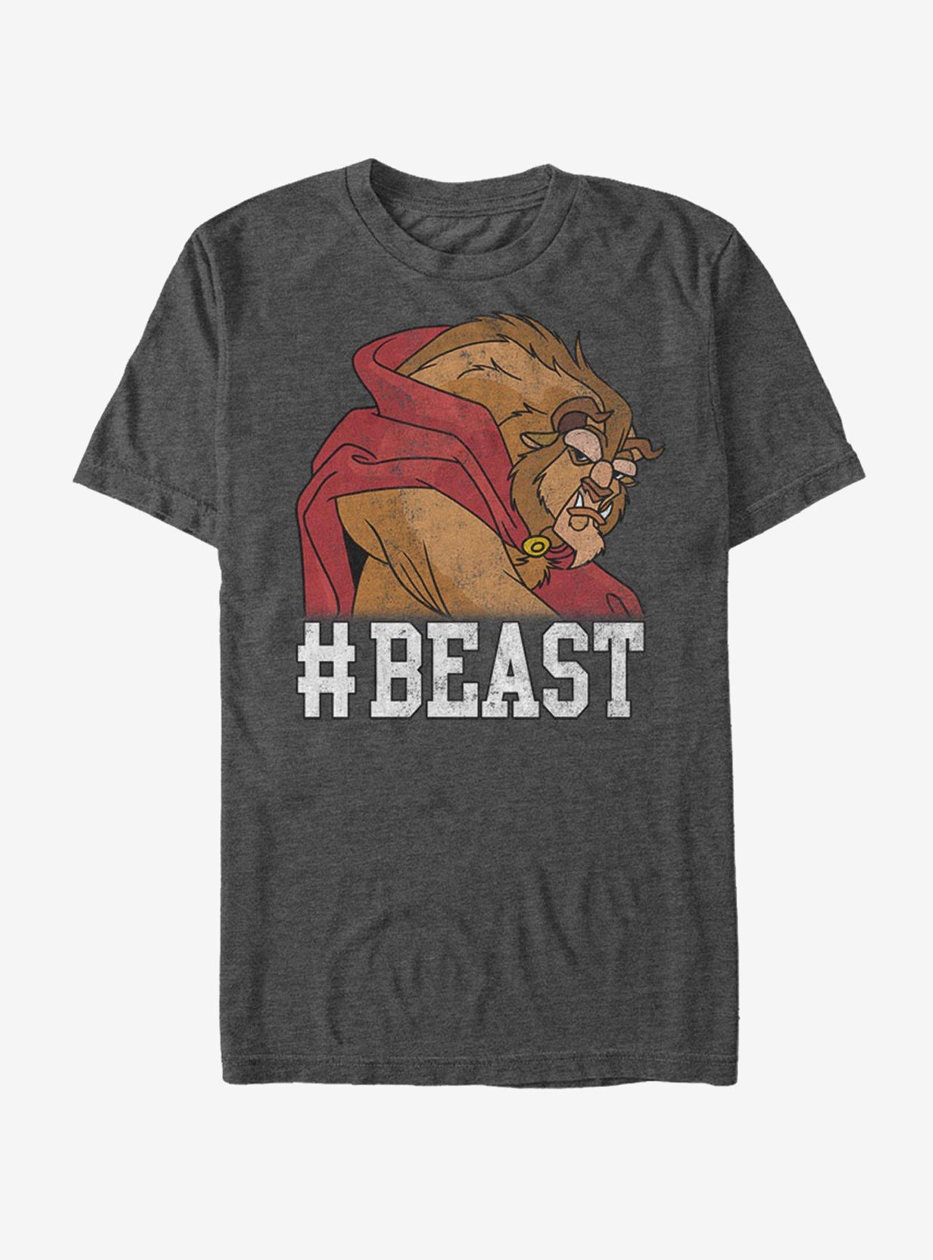 Disney Beauty And The Beast Grumpy Beast T-Shirt, CHAR HTR, hi-res