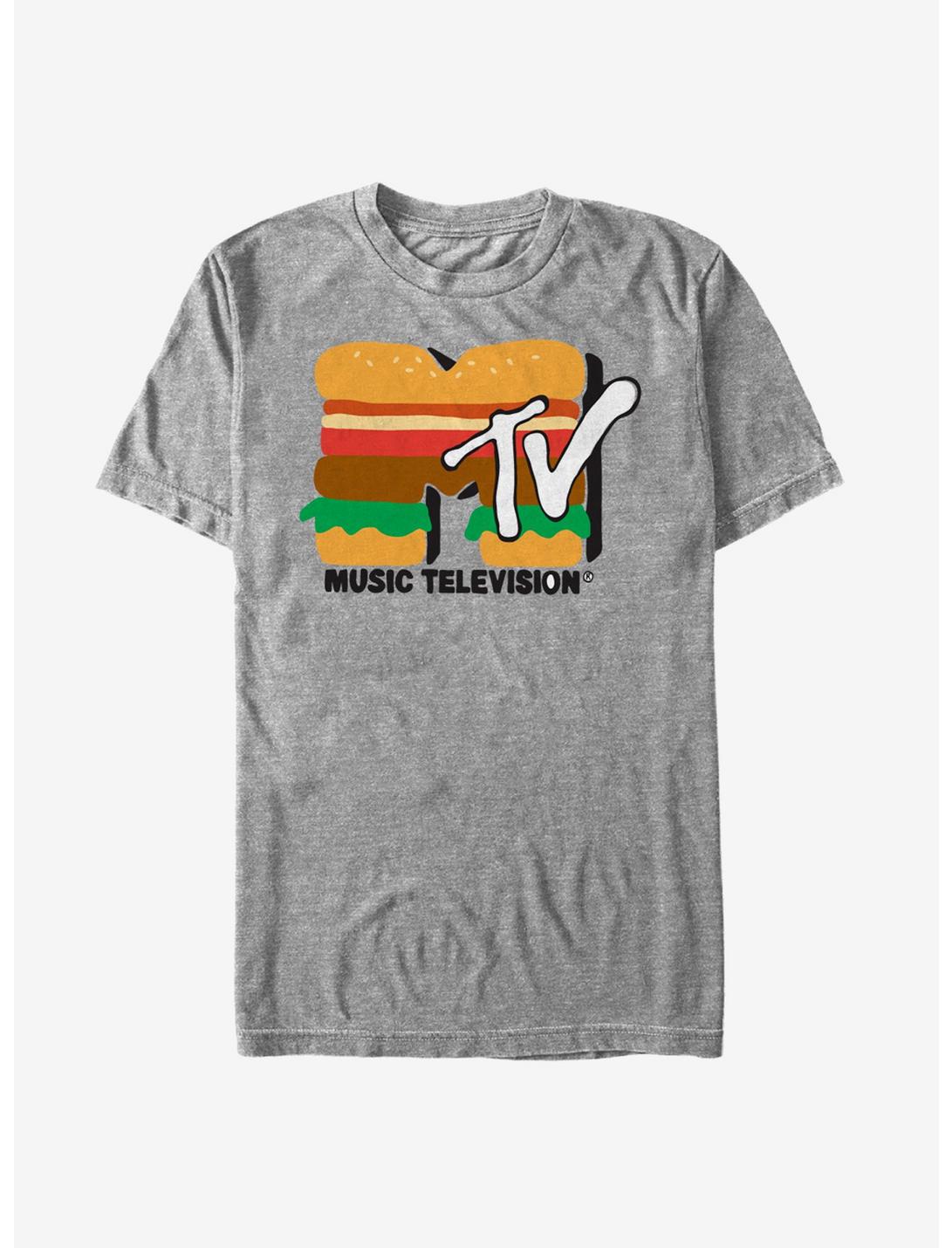 MTV Cheeseburger Logo T-Shirt, ATH HTR, hi-res