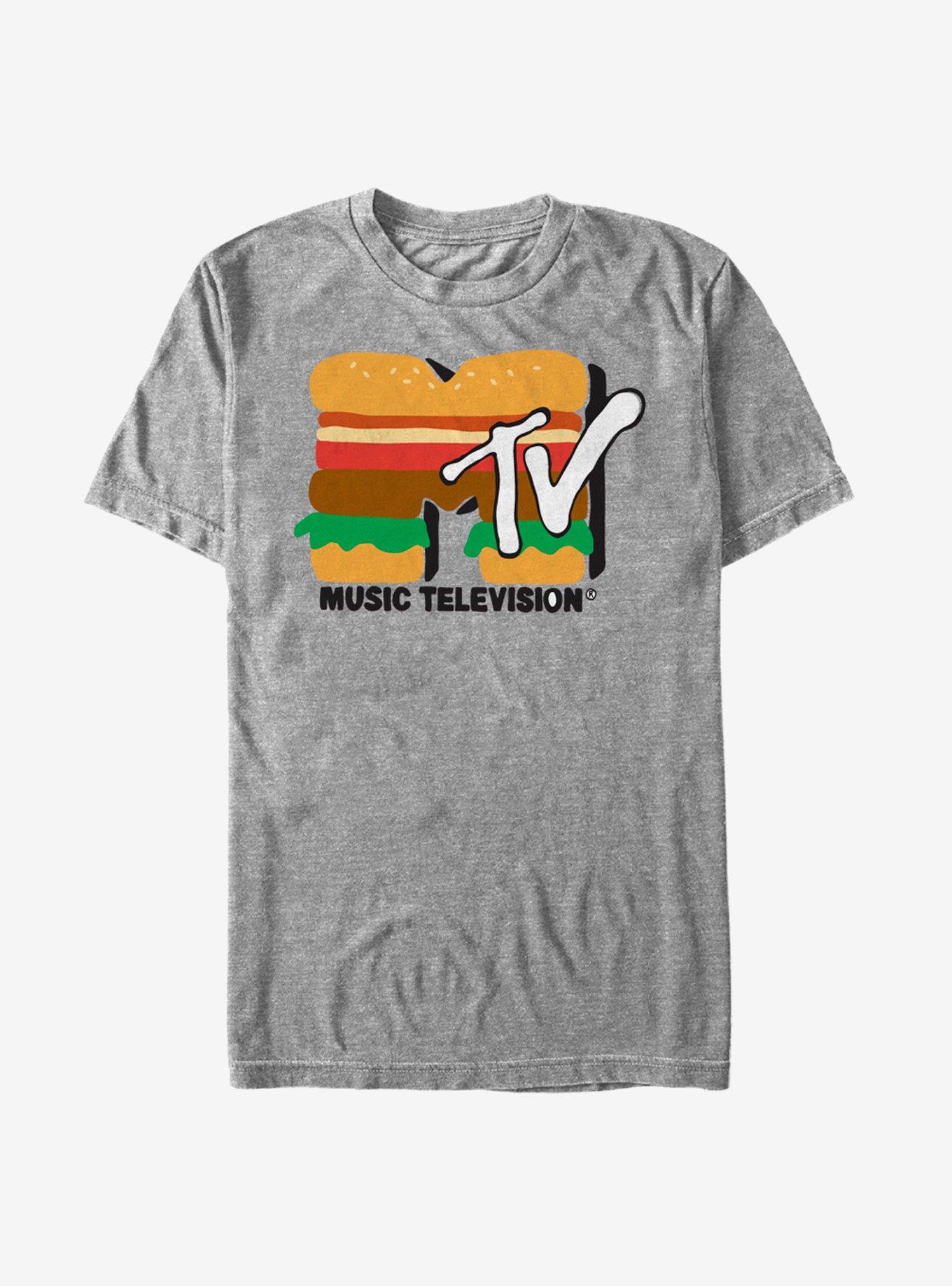 MTV Cheeseburger Logo T-Shirt, ATH HTR, hi-res