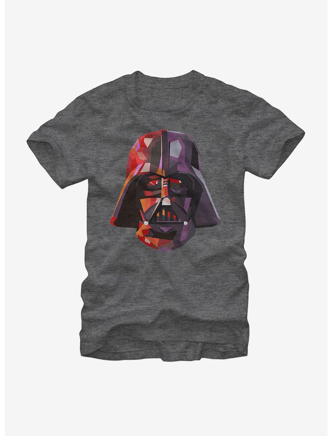 Star Wars Geometric Darth Vader T-Shirt, CHAR HTR, hi-res