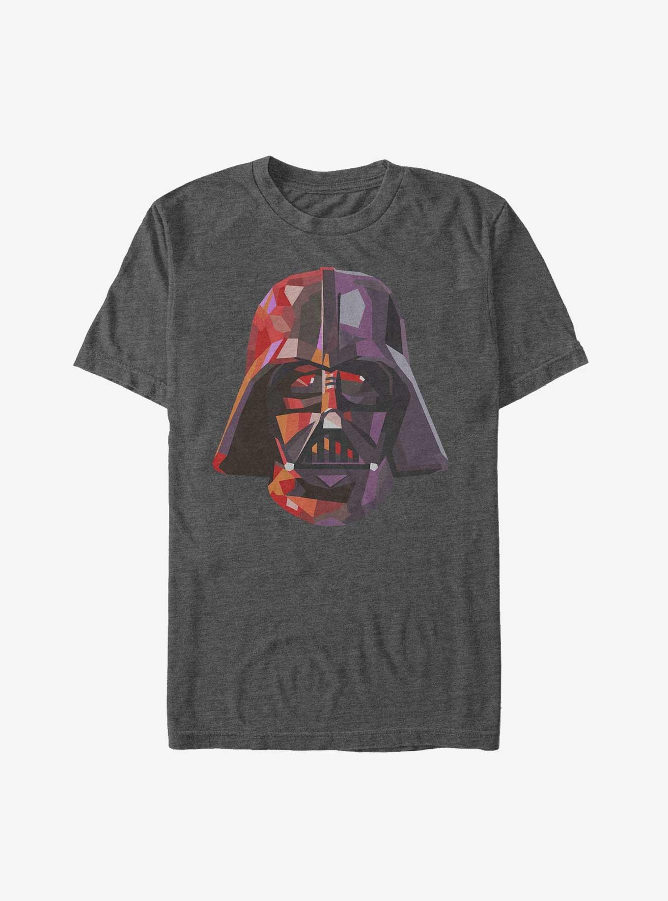 Star Wars Geometric Darth Vader T-Shirt, CHAR HTR, hi-res