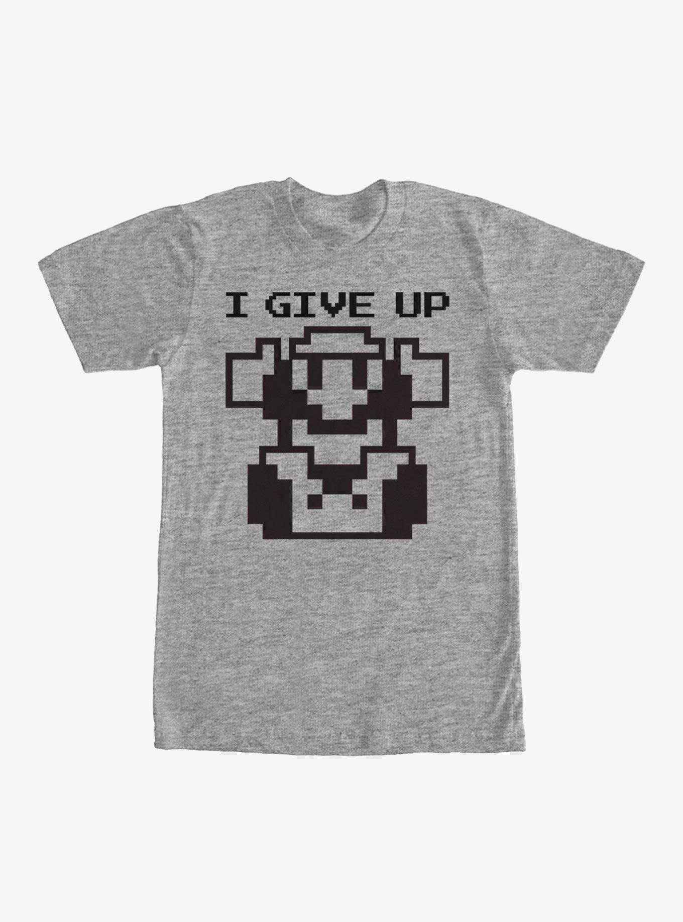 Nintendo Super Mario I Give Up T-Shirt, ATH HTR, hi-res