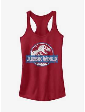 Jurassic World Cracked Logo Girls Tank Top, , hi-res