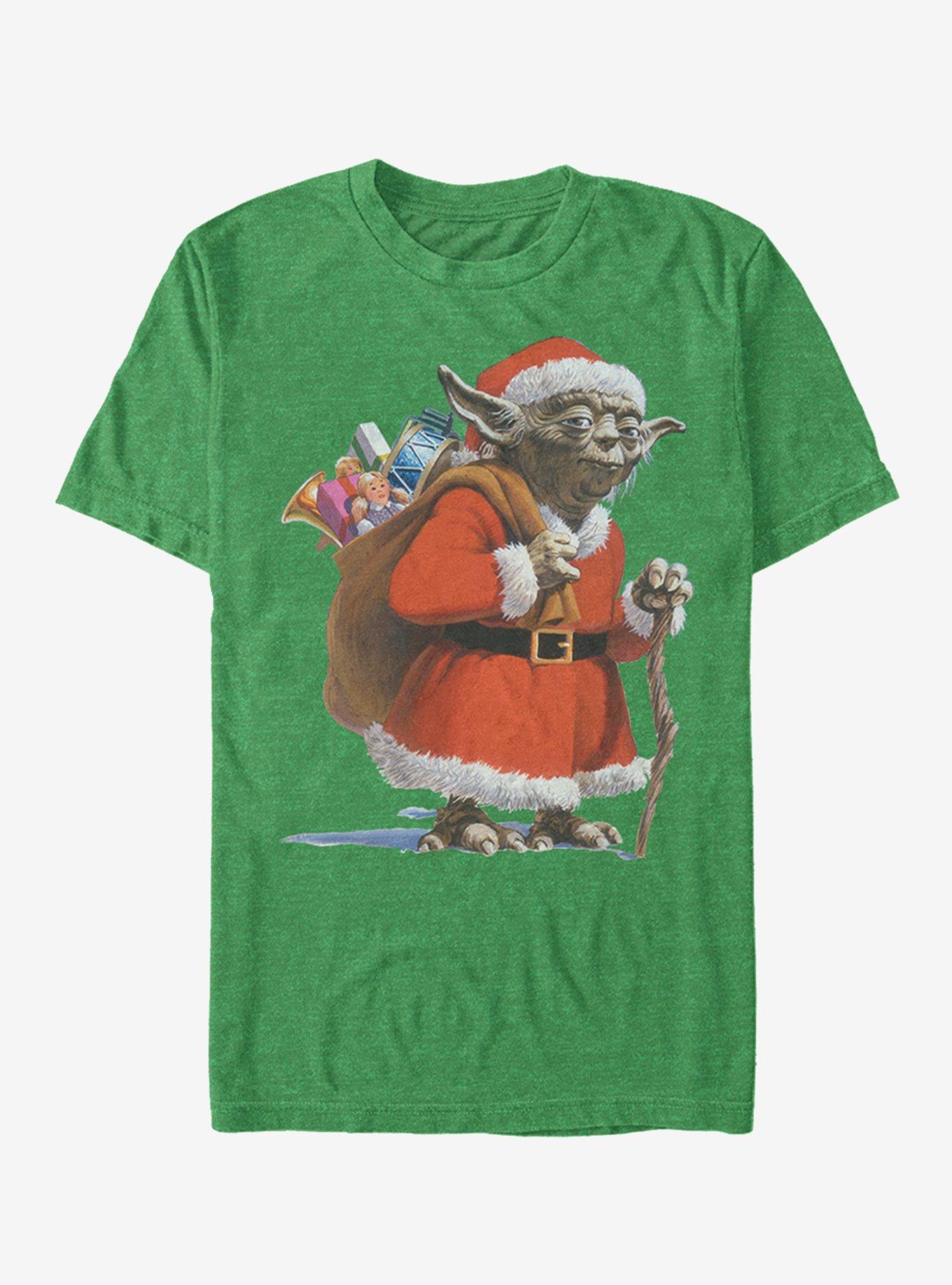 Star Wars Christmas Santa Yoda T-Shirt, , hi-res