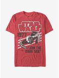Star Wars Darth Vader's TIE Fighter 1977 T-Shirt, RED HTR, hi-res