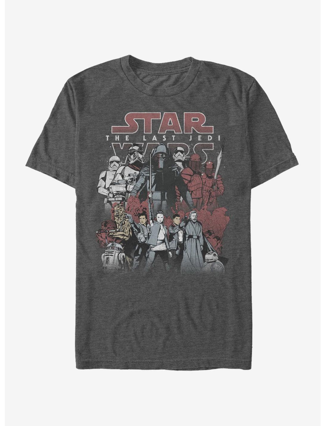 Star Wars Group Shot T-Shirt, CHAR HTR, hi-res