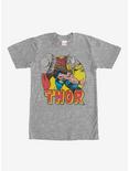 Marvel Mighty Thor Hammer Throw T-Shirt, ATH HTR, hi-res