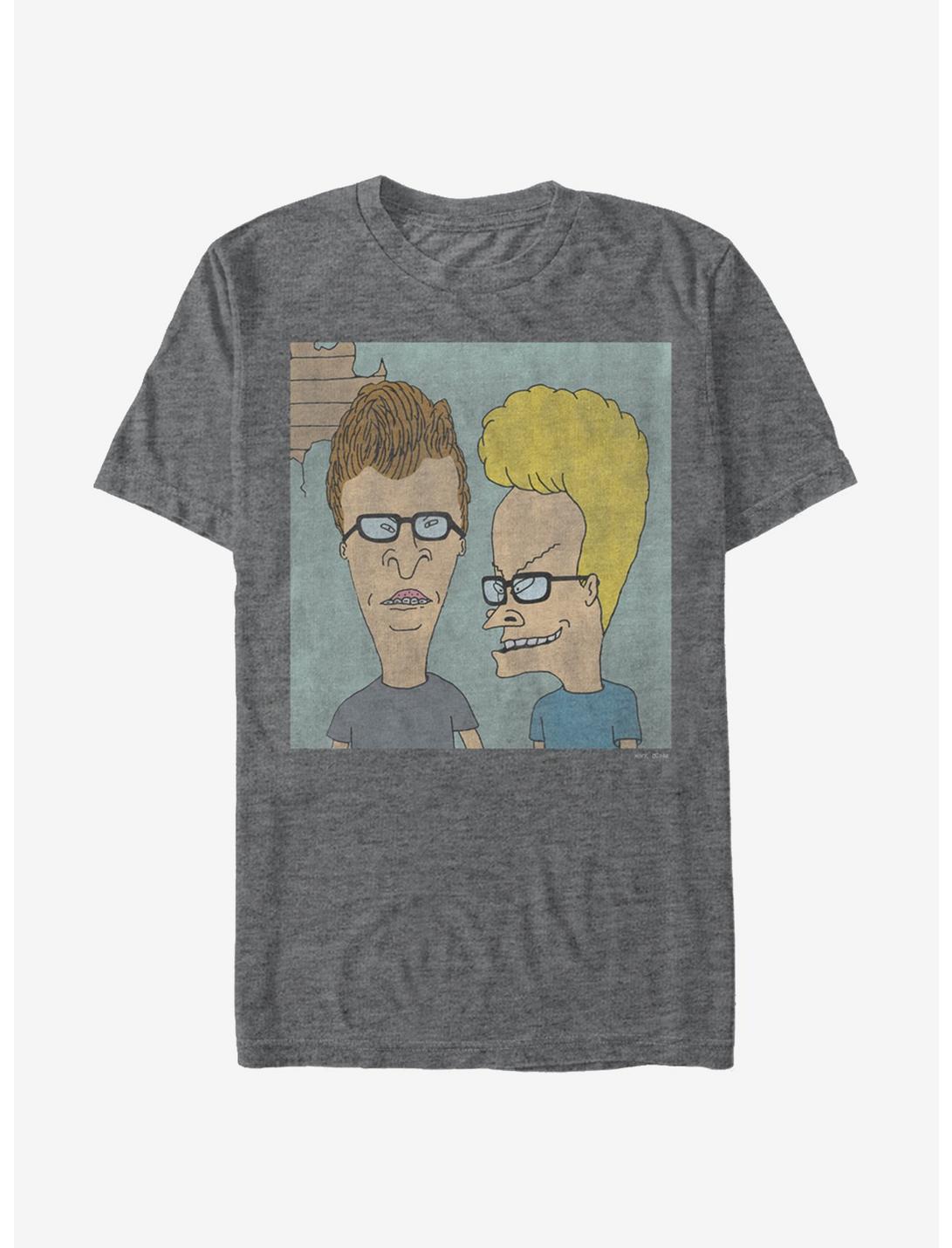 Beavis And Butt-Head Nerd Glasses T-Shirt, CHAR HTR, hi-res