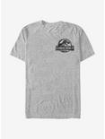 Jurassic World Spray Paint Logo Badge T-Shirt, ATH HTR, hi-res