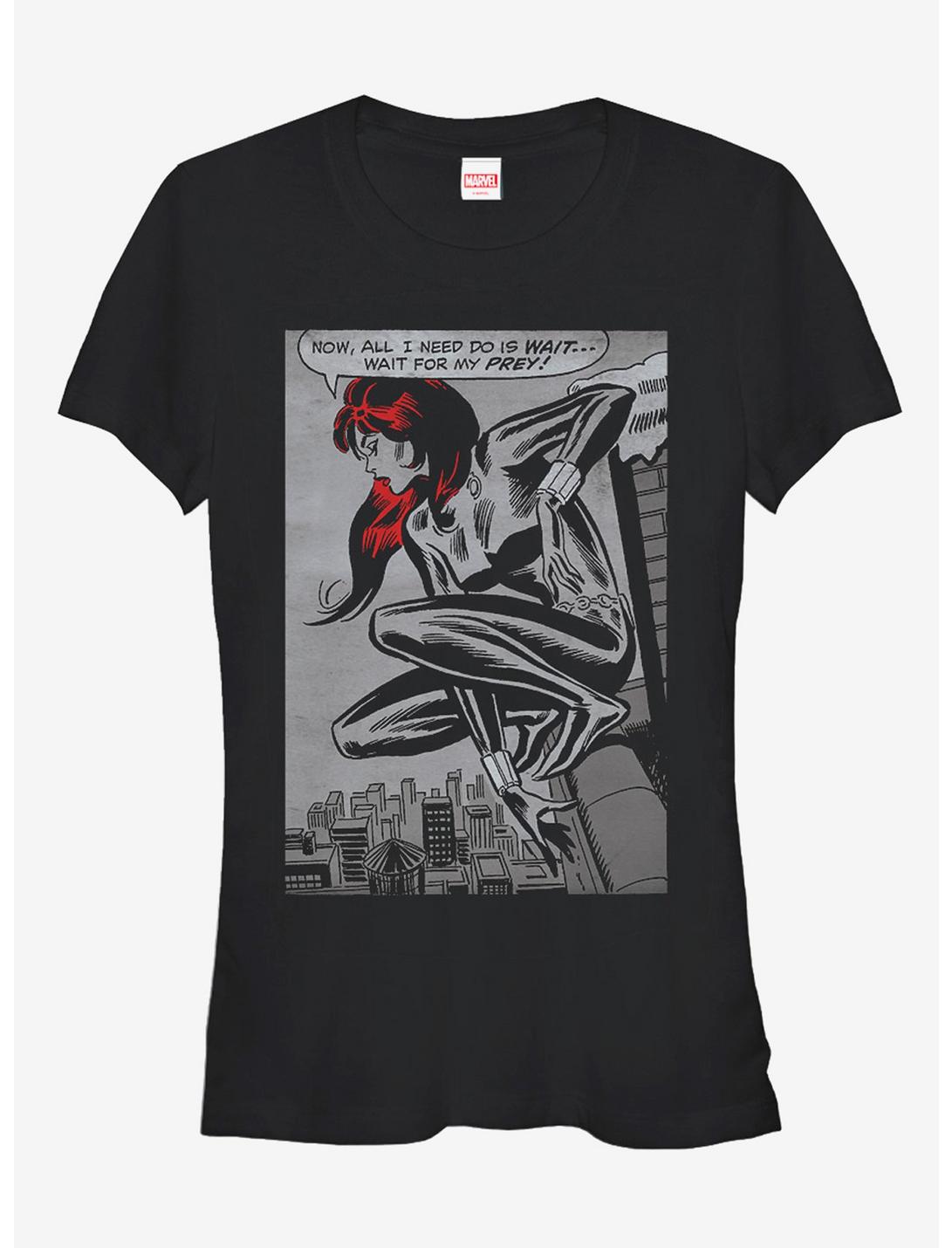 Marvel Black Widow Wait for Prey Girls T-Shirt, BLACK, hi-res