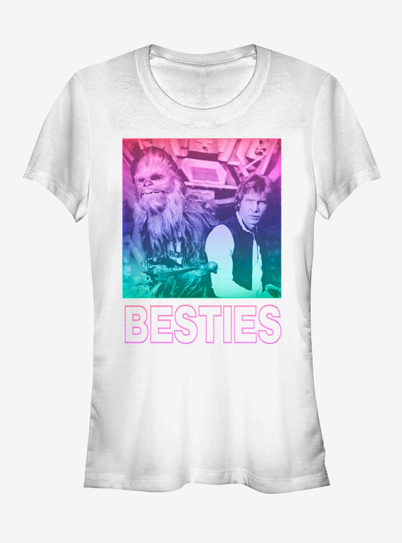 Star Wars Han Solo and Chewbacca Besties Girls T-Shirt, WHITE, hi-res