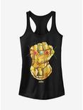 Marvel Avengers: Infinity War Geometric Gauntlet Girls T-Shirt, BLACK, hi-res