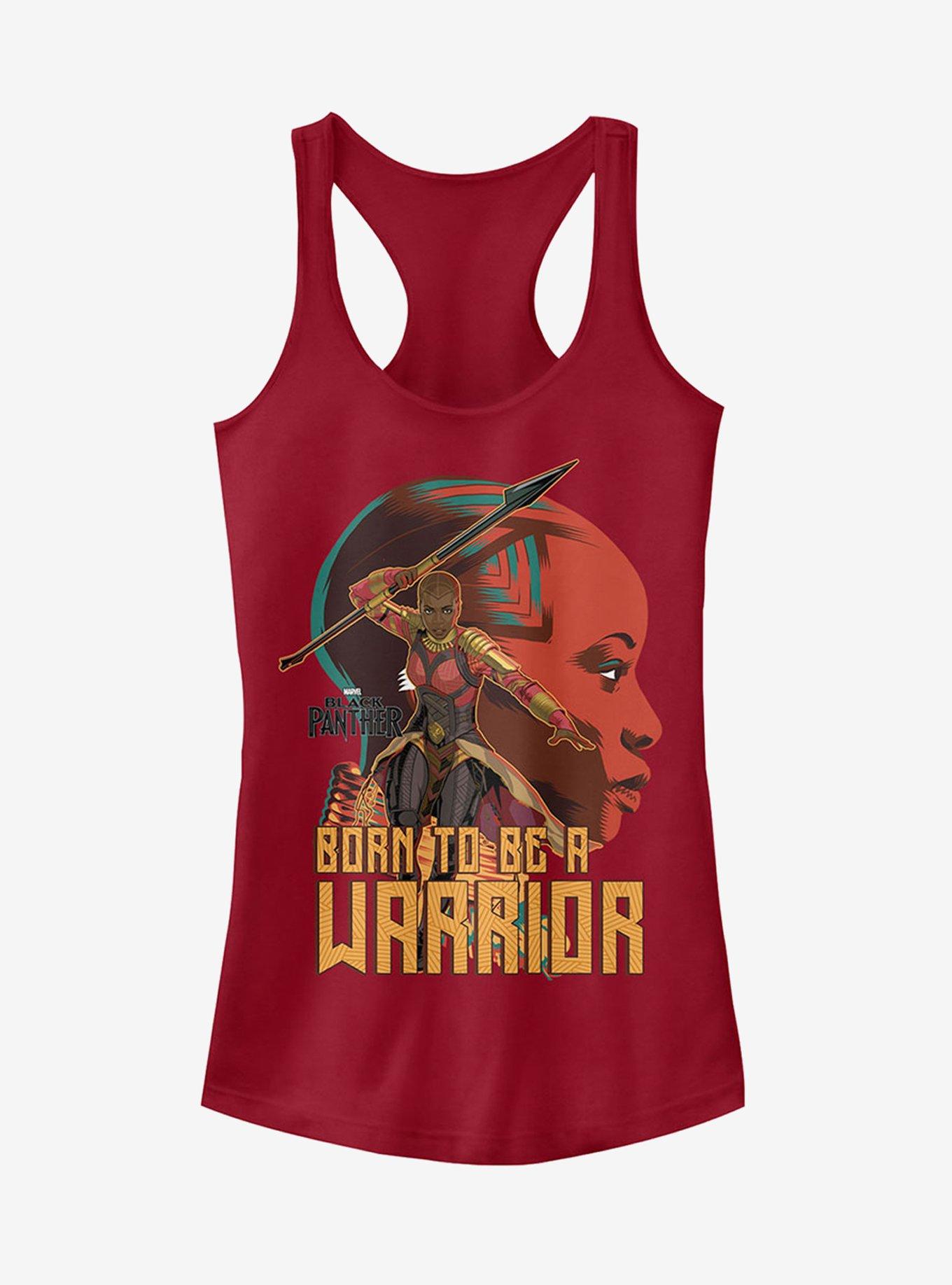 Marvel Black Panther 2018 Okoye Warrior Girls T-Shirt, SCARLET, hi-res