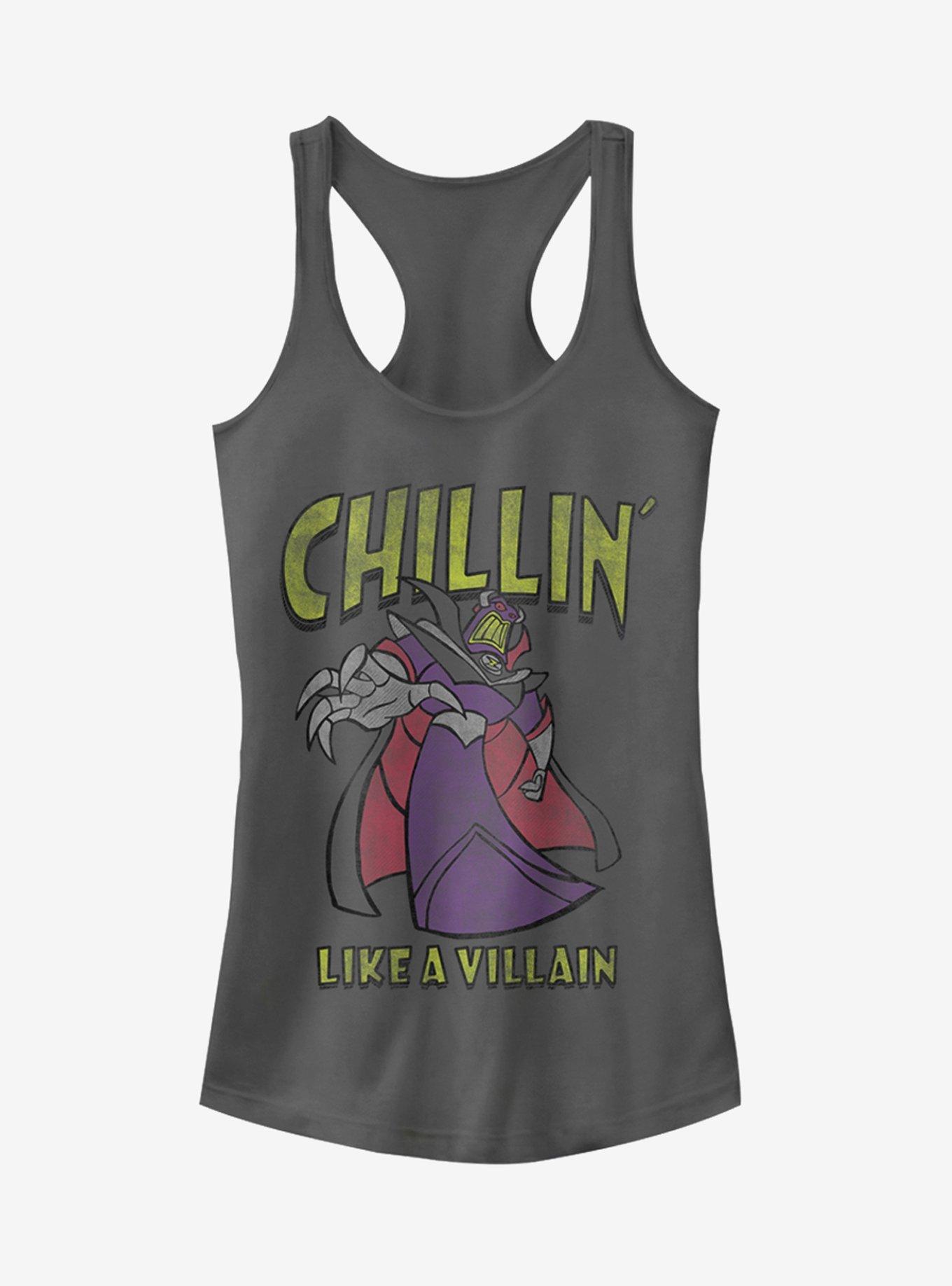 Toy Story Emperor Zurg Chillin Like a Villain Girls Tank, CHARCOAL, hi-res