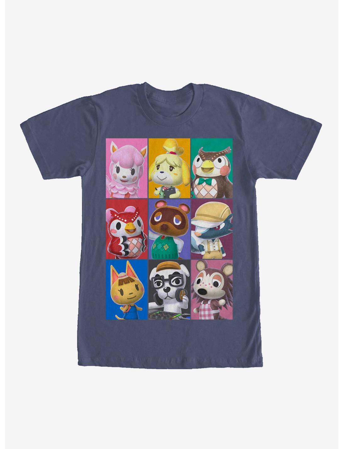 Nintendo Animal Crossing Characters T-Shirt, NAVY, hi-res