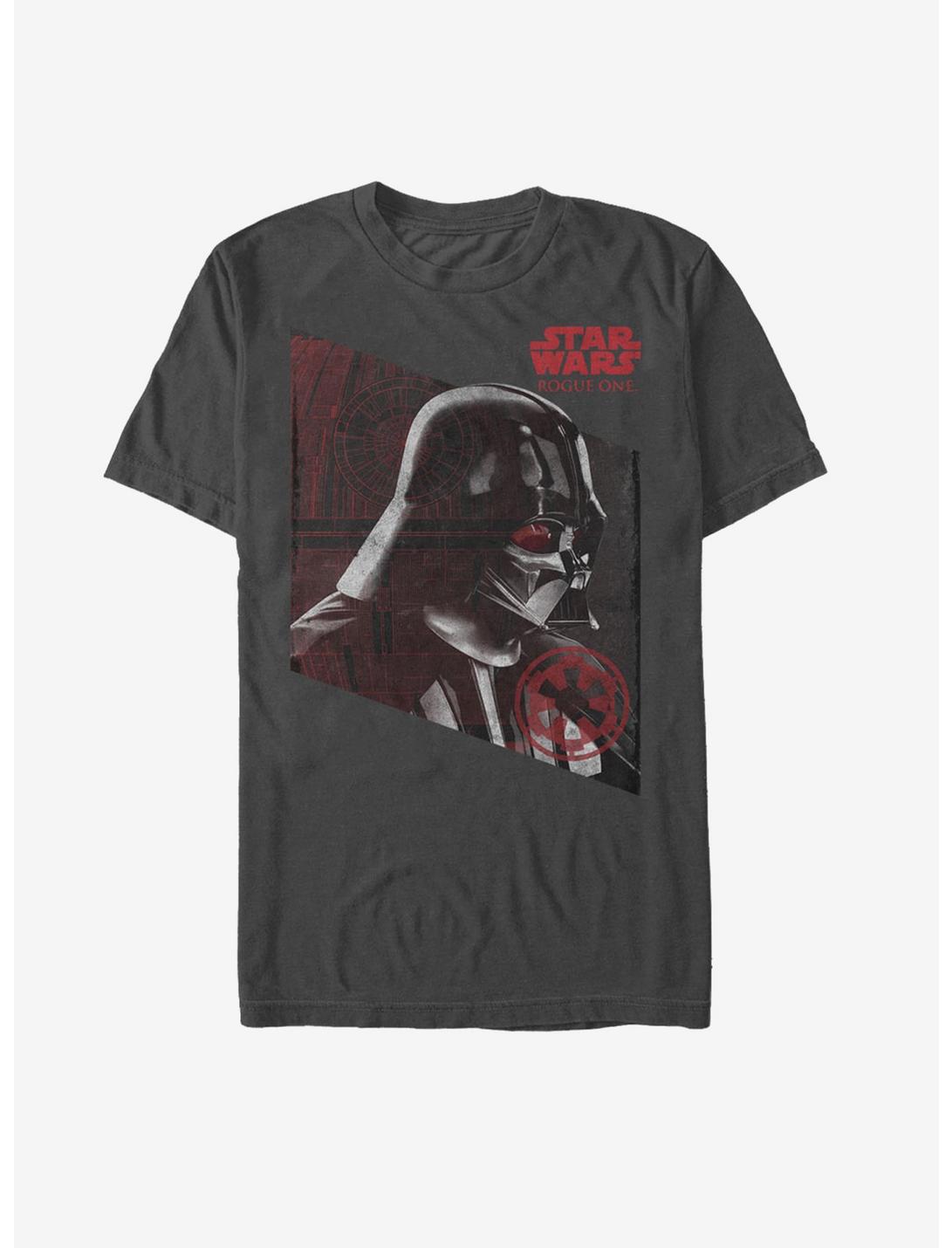 Star Wars Darth Vader Death Star Border T-Shirt, CHARCOAL, hi-res
