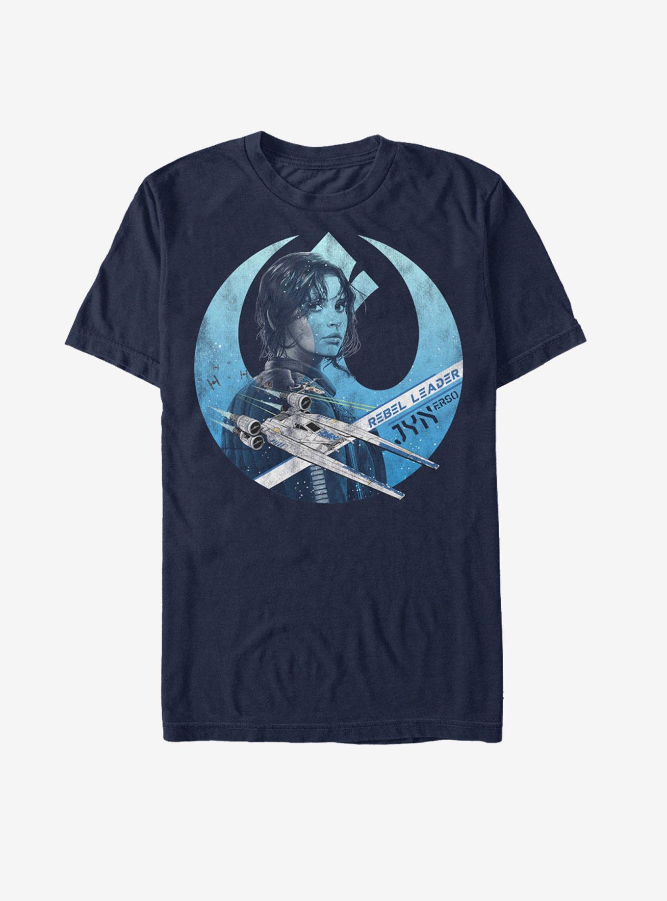 Star Wars Jyn Erso Rebel Crest T-Shirt, NAVY, hi-res