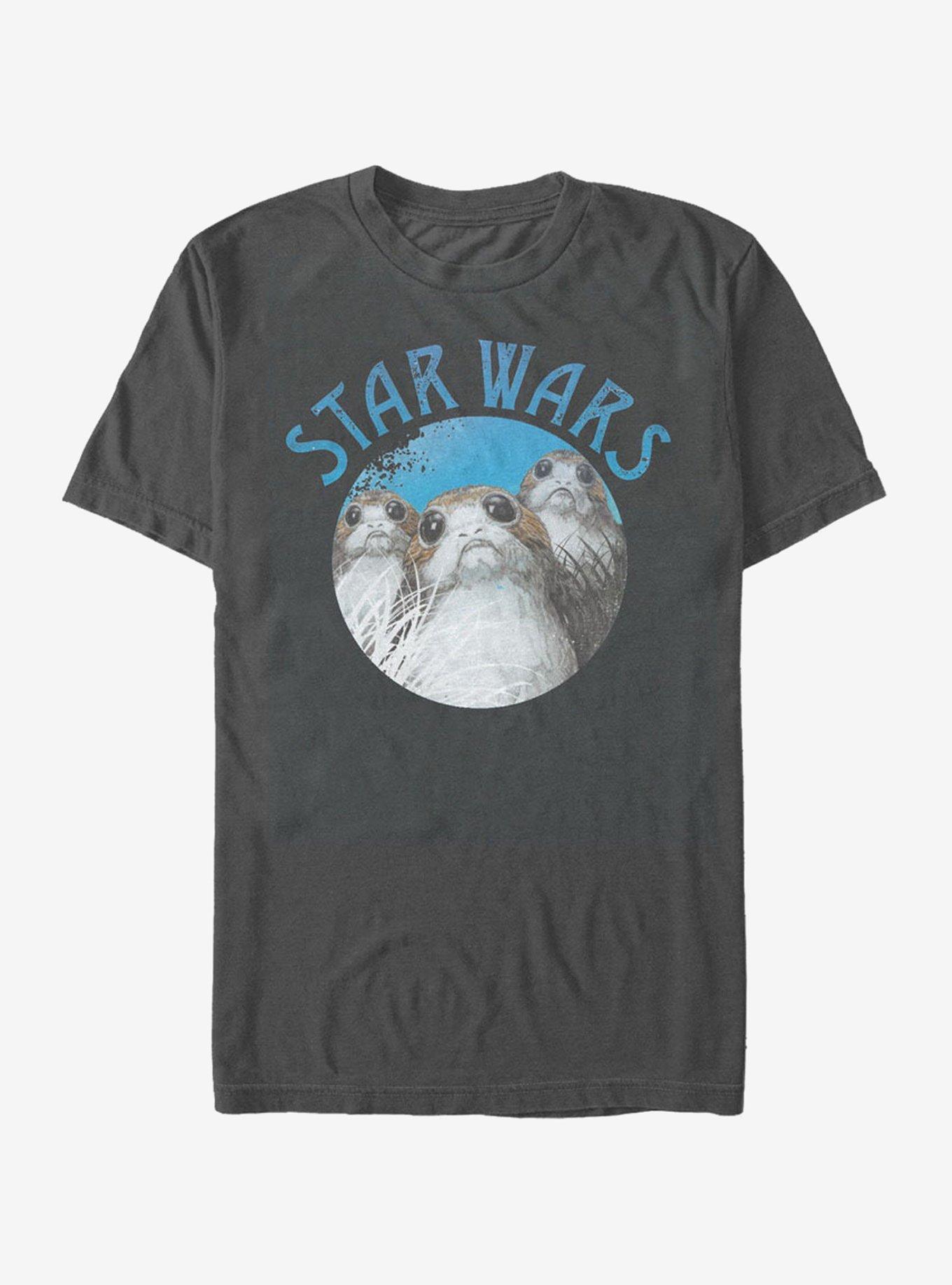 Star Wars Porg Circle T-Shirt, CHARCOAL, hi-res