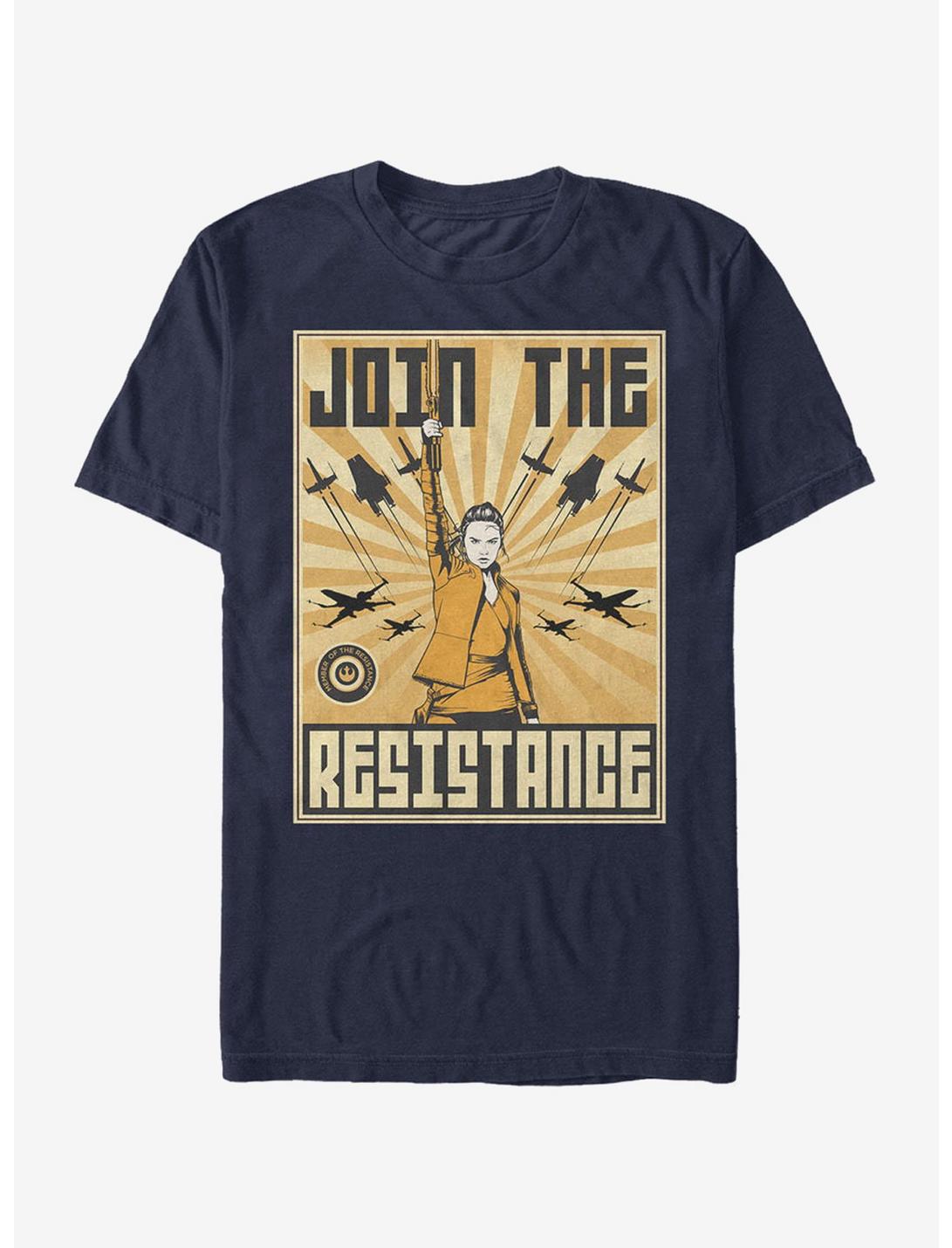 Star Wars Rey Resistance Propaganda Frame T-Shirt, , hi-res