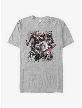 Marvel Avengers: Infinity War Group Charcoal Print T-Shirt, , hi-res
