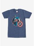 Marvel Captain America Hero T-Shirt, NAVY HTR, hi-res