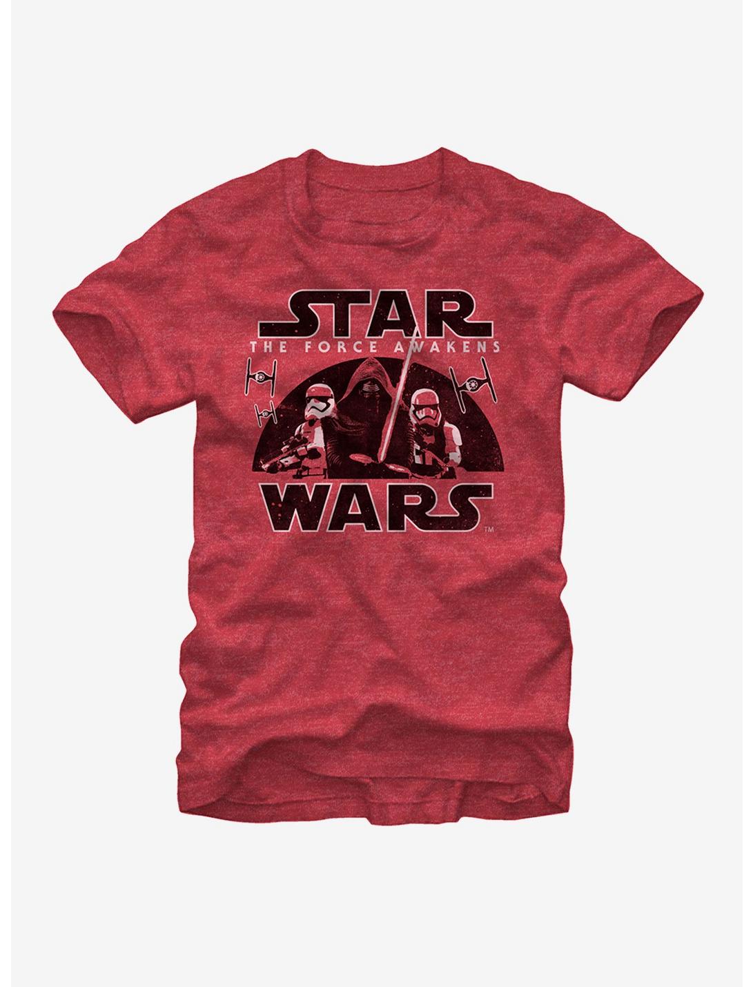 Star Wars The First Order Awakens T-Shirt, RED HTR, hi-res