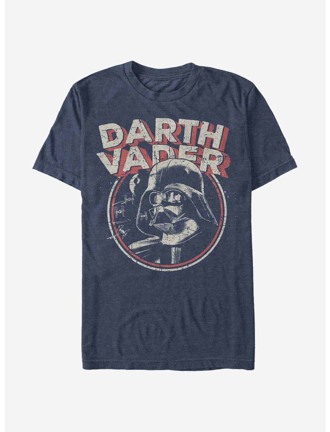 Star Wars Vader Circle T-Shirt, NAVY HTR, hi-res