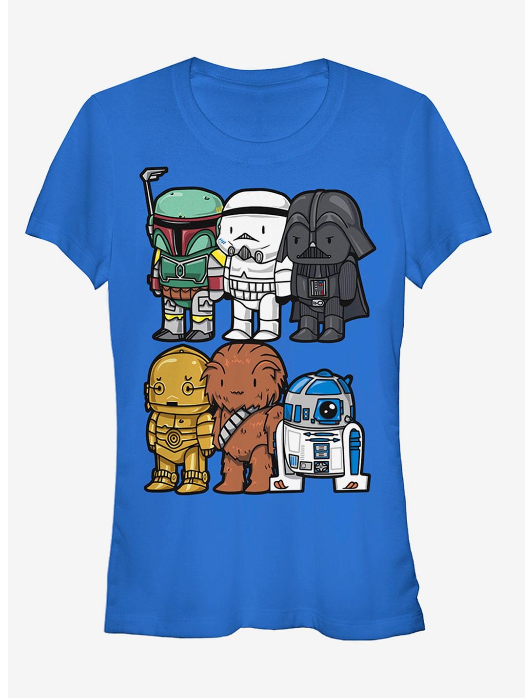 Star Wars Cartoon Characters Girls T-Shirt, ROYAL, hi-res