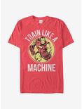 Marvel Iron Man Train Like a Machine T-Shirt, RED, hi-res