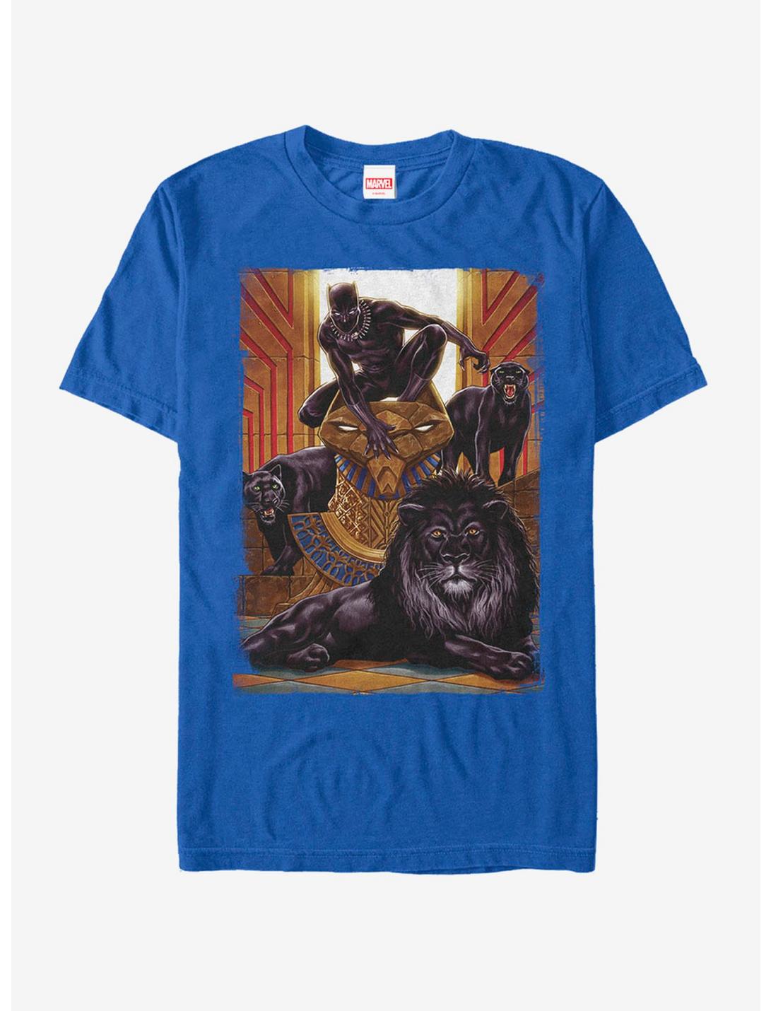 Marvel Black Panther Jungle Cats T-Shirt, ROYAL, hi-res