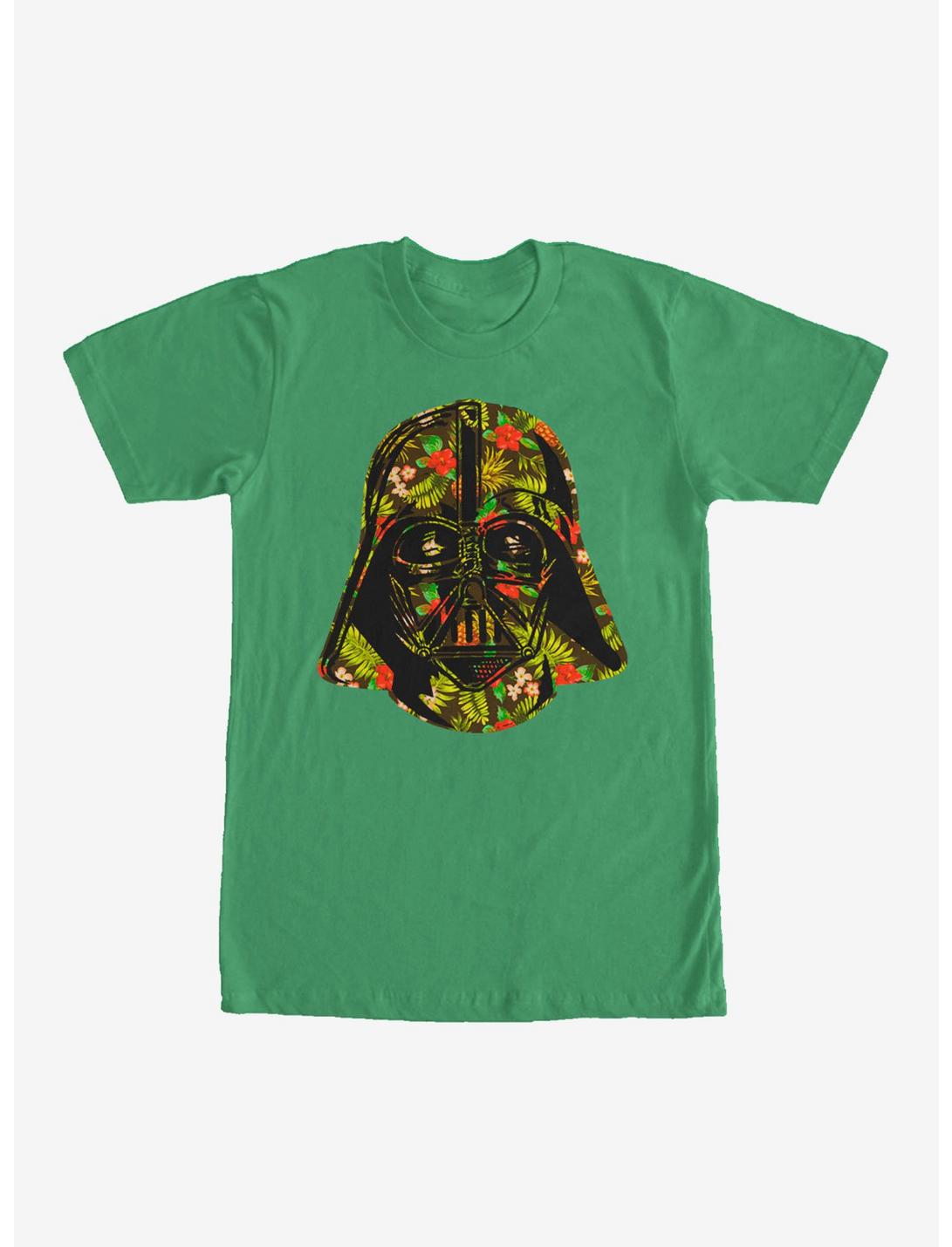 Star Wars Hawaiian Print Darth Vader Helmet T-Shirt, KELLY, hi-res