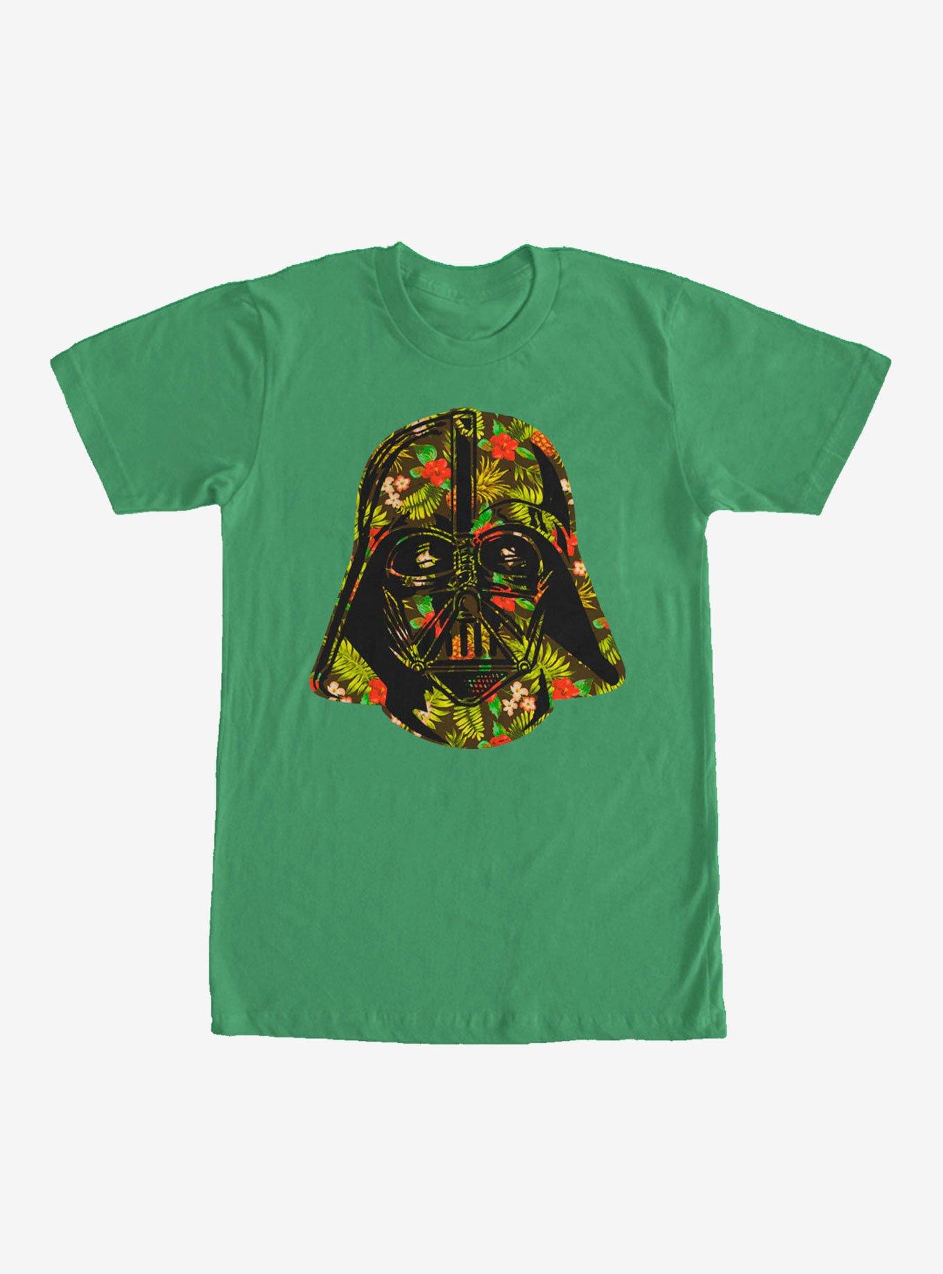 Star Wars Hawaiian Print Darth Vader Helmet T-Shirt, KELLY, hi-res