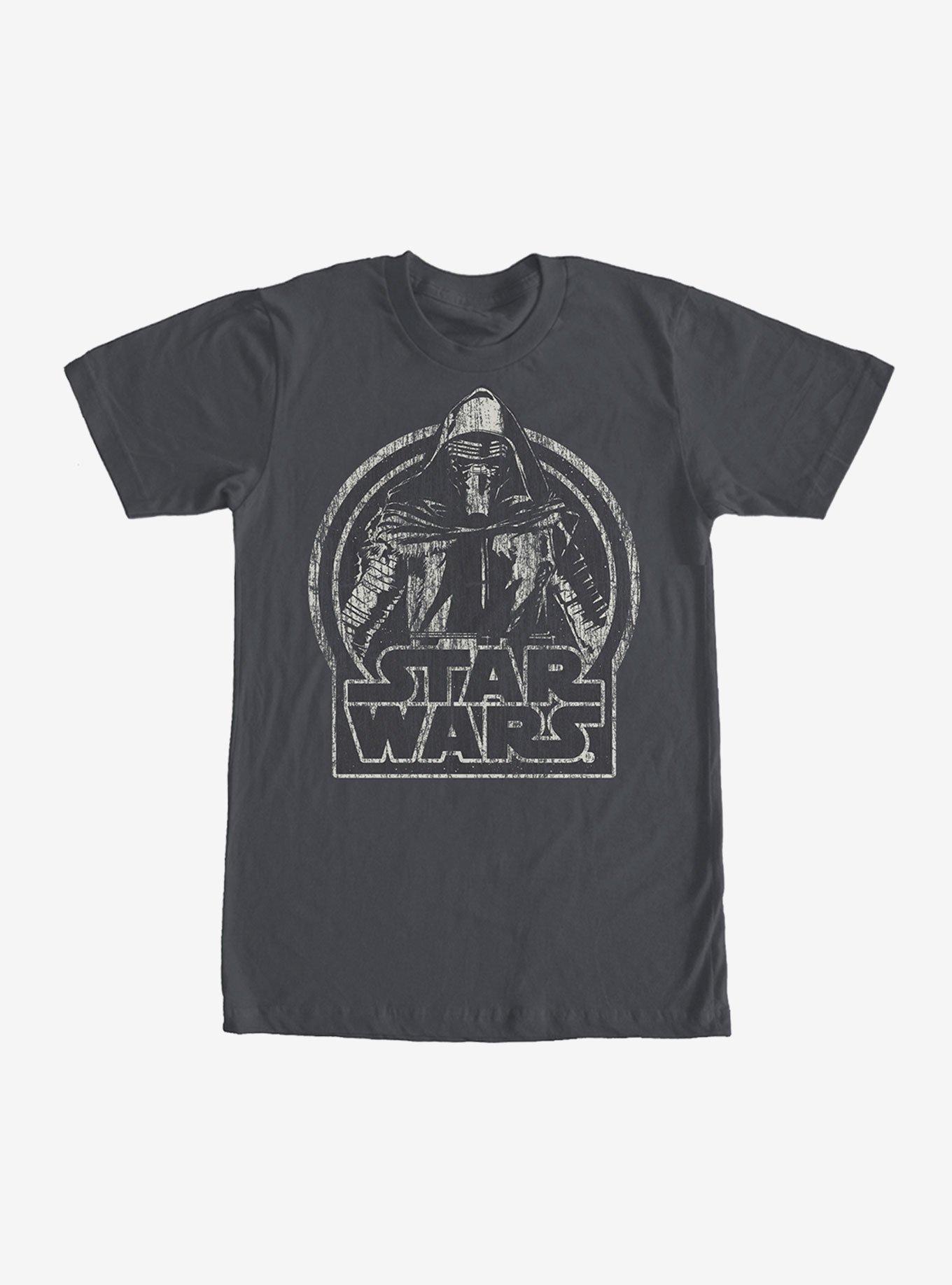 Star Wars Kylo Ren Classic Distressed T-Shirt, CHARCOAL, hi-res